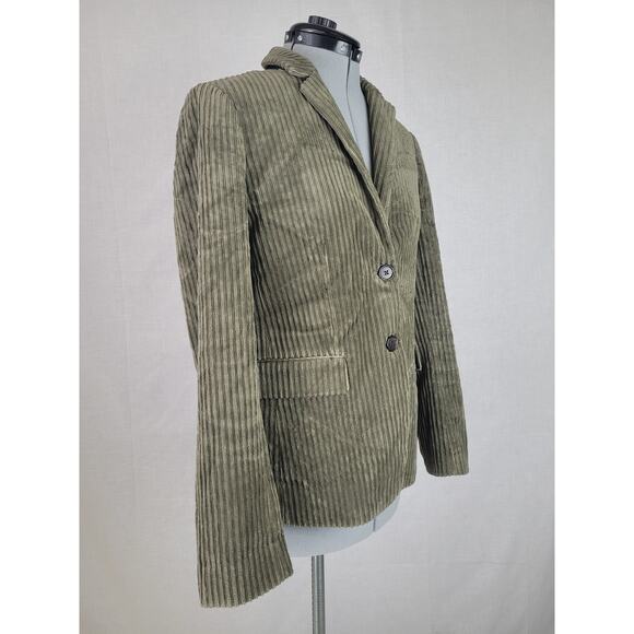 J.Crew Green Corduroy Blazer Jacket Sz 6 - Picture 4 of 10